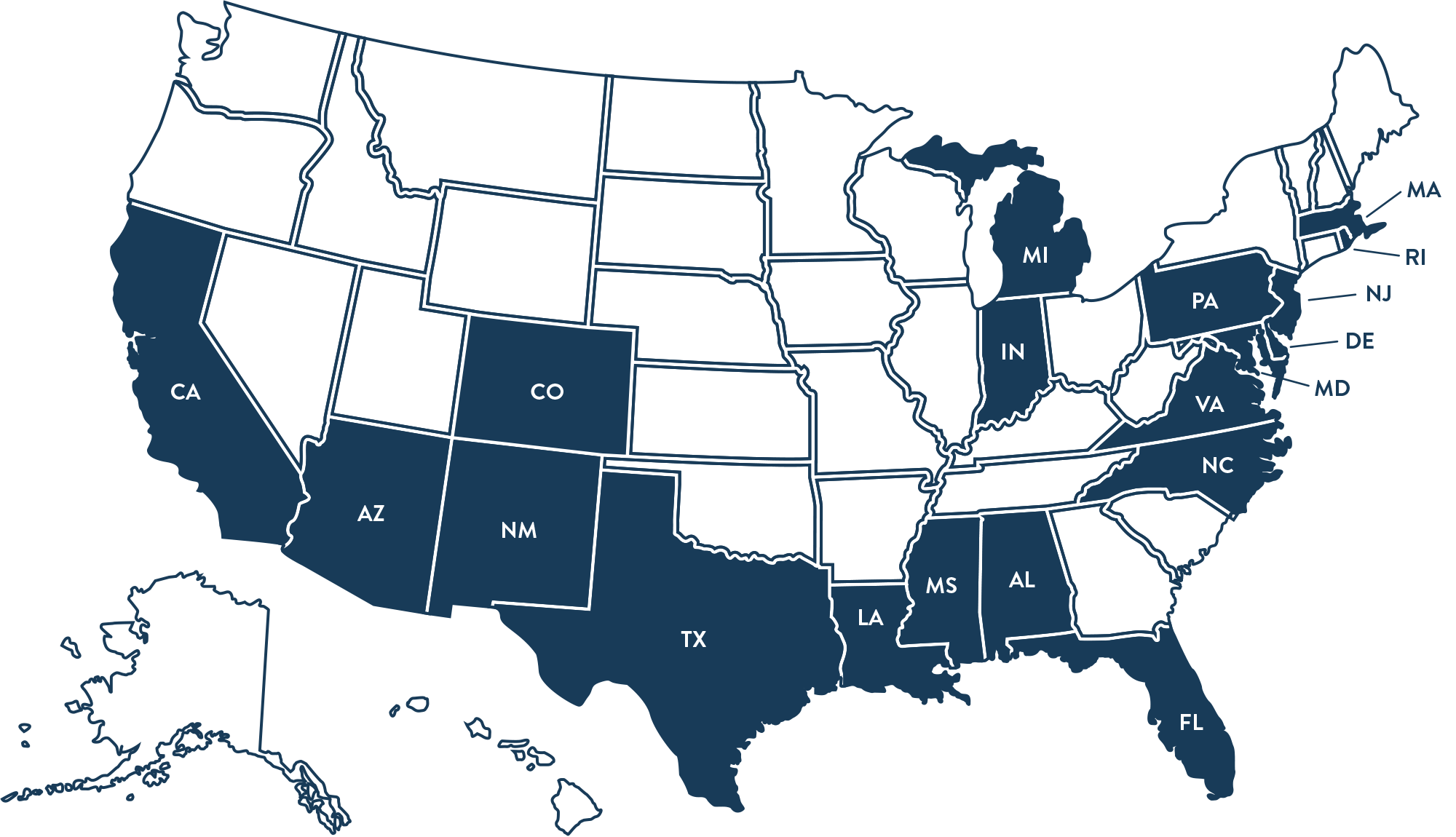 Insurance coverage map